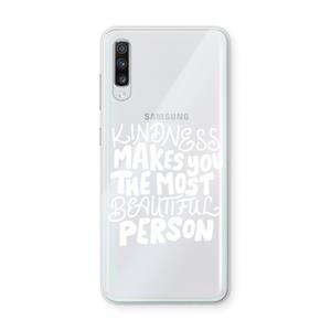 CaseCompany The prettiest: Samsung Galaxy A70 Transparant Hoesje