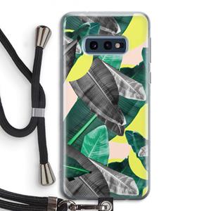 CaseCompany Fantasie jungle: Samsung Galaxy S10e Transparant Hoesje met koord