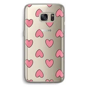 CaseCompany Ondersteboven verliefd: Samsung Galaxy S7 Transparant Hoesje
