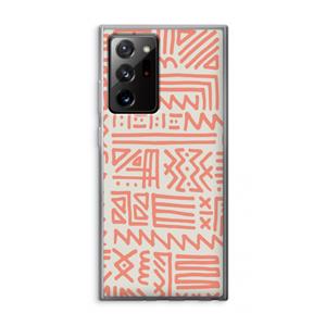CaseCompany Marrakech Pink: Samsung Galaxy Note 20 Ultra / Note 20 Ultra 5G Transparant Hoesje