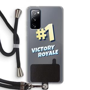 CaseCompany Victory Royale: Samsung Galaxy S20 FE / S20 FE 5G Transparant Hoesje met koord