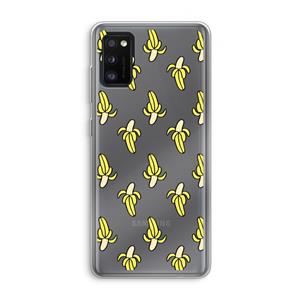 CaseCompany Bananas: Samsung Galaxy A41 Transparant Hoesje