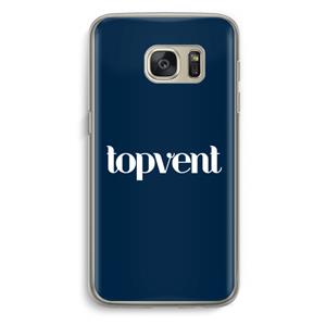 CaseCompany Topvent Navy: Samsung Galaxy S7 Transparant Hoesje
