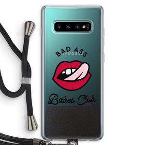 CaseCompany Badass Babes Club: Samsung Galaxy S10 Plus Transparant Hoesje met koord
