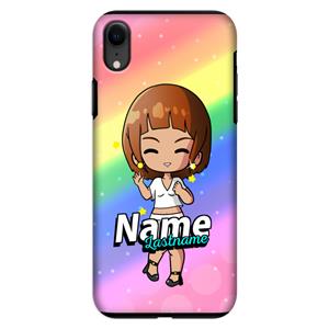 CaseCompany Chibi Maker vrouw: iPhone XR Tough Case