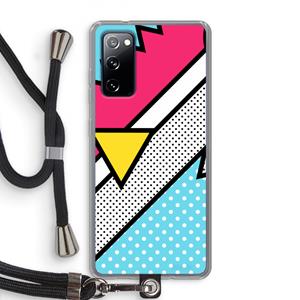 CaseCompany Pop Art #3: Samsung Galaxy S20 FE / S20 FE 5G Transparant Hoesje met koord