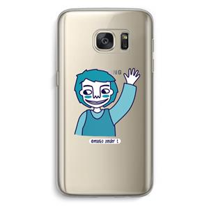 CaseCompany Zwaai: Samsung Galaxy S7 Transparant Hoesje
