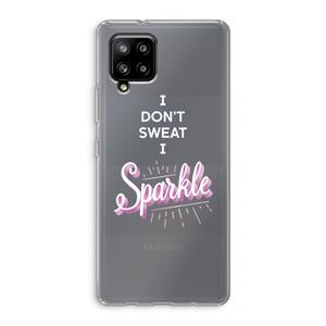 CaseCompany Sparkle quote: Samsung Galaxy A42 5G Transparant Hoesje