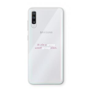 CaseCompany uzelf graag zien: Samsung Galaxy A70 Transparant Hoesje