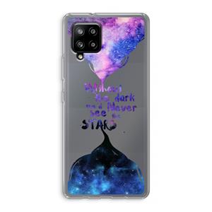 CaseCompany Stars quote: Samsung Galaxy A42 5G Transparant Hoesje