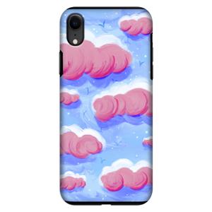 CaseCompany Roze wolken met vogels: iPhone XR Tough Case