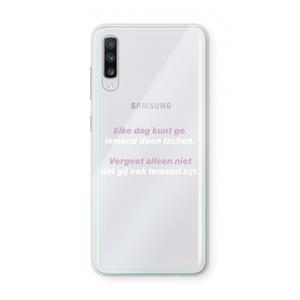 CaseCompany gij zijt ook iemand: Samsung Galaxy A70 Transparant Hoesje