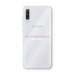 CaseCompany gij beslist: Samsung Galaxy A70 Transparant Hoesje