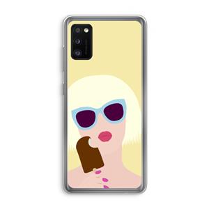 CaseCompany Ice cream: Samsung Galaxy A41 Transparant Hoesje