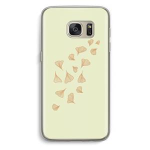 CaseCompany Falling Leaves: Samsung Galaxy S7 Transparant Hoesje