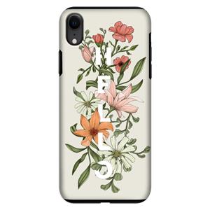 CaseCompany Hello bloemen: iPhone XR Tough Case