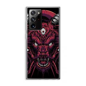 CaseCompany Hell Hound and Serpents: Samsung Galaxy Note 20 Ultra / Note 20 Ultra 5G Transparant Hoesje