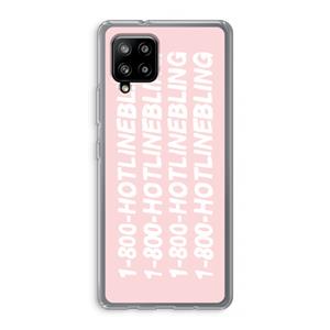CaseCompany Hotline bling pink: Samsung Galaxy A42 5G Transparant Hoesje