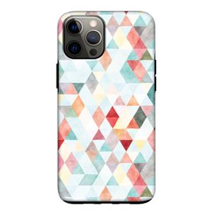 CaseCompany Gekleurde driehoekjes pastel: iPhone 12 Tough Case
