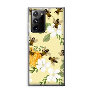 CaseCompany No flowers without bees: Samsung Galaxy Note 20 Ultra / Note 20 Ultra 5G Transparant Hoesje