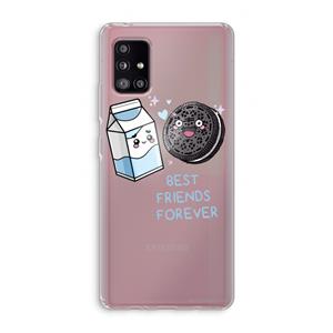 CaseCompany Best Friend Forever: Samsung Galaxy A51 5G Transparant Hoesje