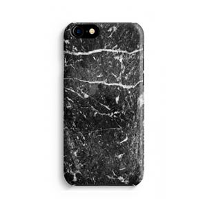 CaseCompany Zwart marmer: iPhone 8 Volledig Geprint Hoesje