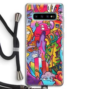 CaseCompany Dreams: Samsung Galaxy S10 Plus Transparant Hoesje met koord
