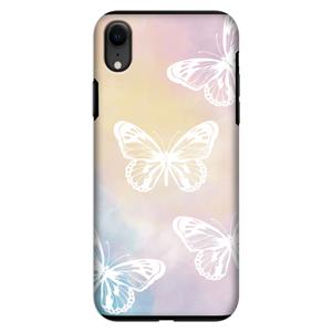 CaseCompany White butterfly: iPhone XR Tough Case