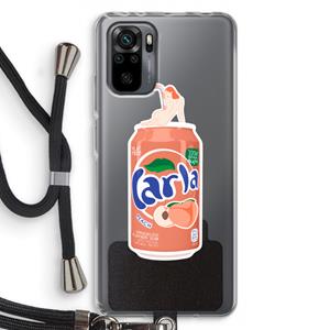 CaseCompany S(peach)less: Xiaomi Redmi Note 10 Pro Transparant Hoesje met koord