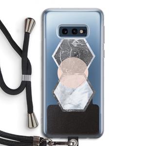 CaseCompany Creatieve toets: Samsung Galaxy S10e Transparant Hoesje met koord