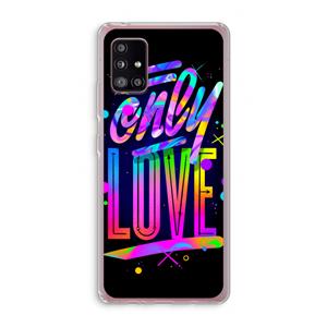 CaseCompany Only Love: Samsung Galaxy A51 5G Transparant Hoesje