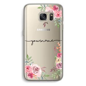CaseCompany Rozen: Samsung Galaxy S7 Transparant Hoesje