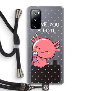 CaseCompany Love You A Lotl: Samsung Galaxy S20 FE / S20 FE 5G Transparant Hoesje met koord