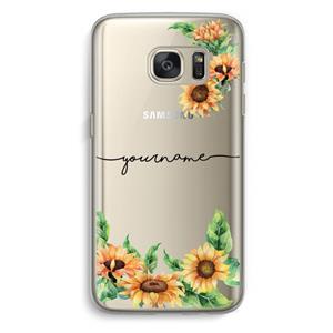 CaseCompany Zonnebloemen: Samsung Galaxy S7 Transparant Hoesje