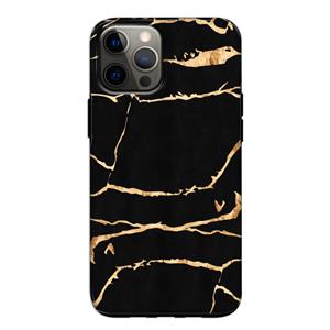 CaseCompany Gouden marmer: iPhone 12 Tough Case