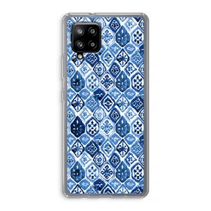 CaseCompany Blauw motief: Samsung Galaxy A42 5G Transparant Hoesje