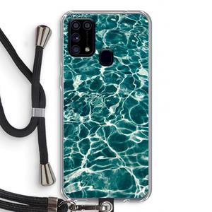 CaseCompany Weerkaatsing water: Samsung Galaxy M31 Transparant Hoesje met koord