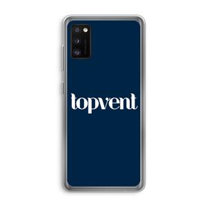 CaseCompany Topvent Navy: Samsung Galaxy A41 Transparant Hoesje