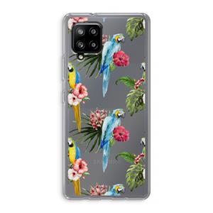 CaseCompany Kleurrijke papegaaien: Samsung Galaxy A42 5G Transparant Hoesje
