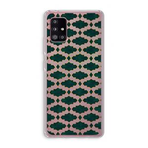 CaseCompany Moroccan tiles: Samsung Galaxy A51 5G Transparant Hoesje