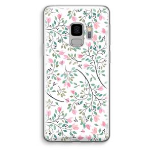 CaseCompany Sierlijke bloemen: Samsung Galaxy S9 Transparant Hoesje