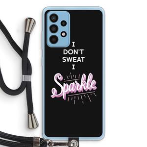 CaseCompany Sparkle quote: Samsung Galaxy A52 Transparant Hoesje met koord