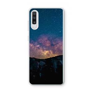 CaseCompany Travel to space: Samsung Galaxy A70 Transparant Hoesje
