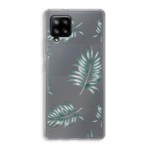 CaseCompany Simple leaves: Samsung Galaxy A42 5G Transparant Hoesje