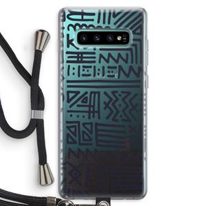 CaseCompany Marrakech print: Samsung Galaxy S10 Plus Transparant Hoesje met koord