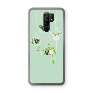 CaseCompany Hang In There: Xiaomi Redmi 9 Transparant Hoesje