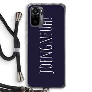 CaseCompany Joengneuh!: Xiaomi Redmi Note 10 Pro Transparant Hoesje met koord