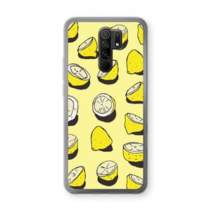 CaseCompany When Life Gives You Lemons...: Xiaomi Redmi 9 Transparant Hoesje