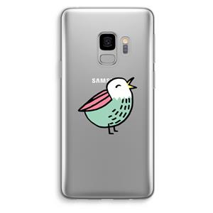 CaseCompany Birdy: Samsung Galaxy S9 Transparant Hoesje
