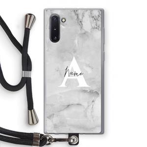 CaseCompany Ivory Marble: Samsung Galaxy Note 10 Transparant Hoesje met koord